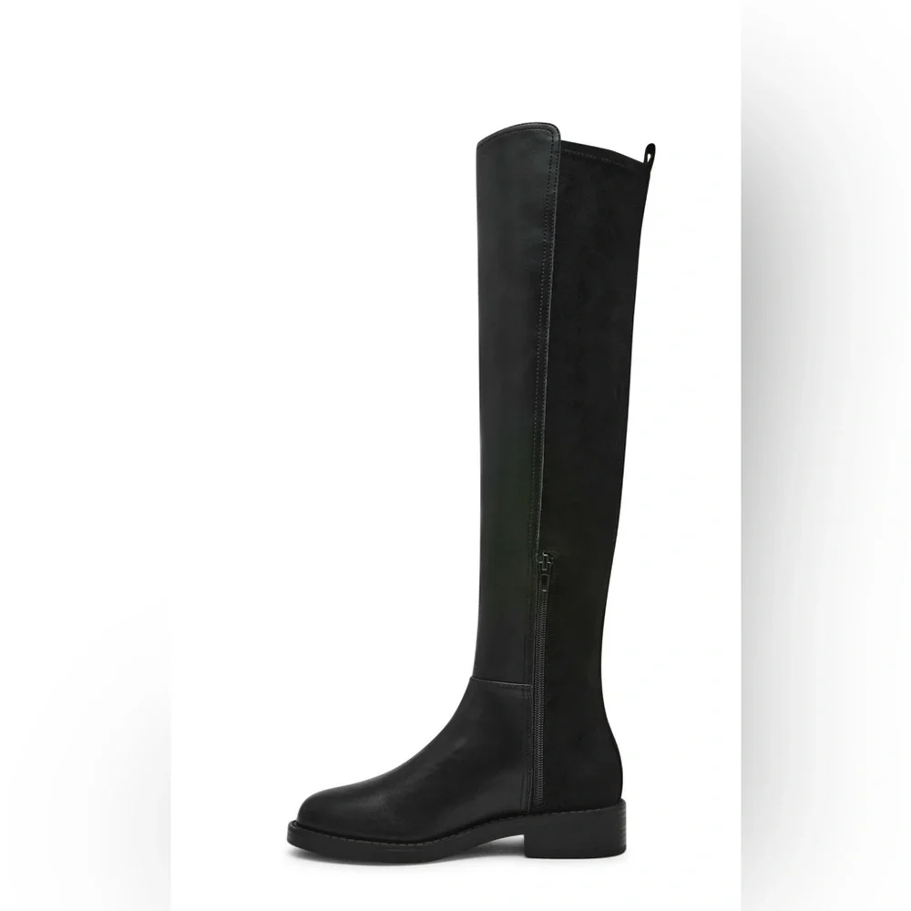 DV Dolce Vita Panna Knee-High Boots Black Wide Calf 6.5 NWT - Picture 9 of 10